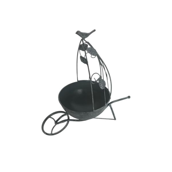 Garden Planter - Metal - L19 x W34 x H36 cm - Grey
