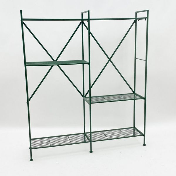 Shelf Unit - Metal - L30 x W120 x H141 cm - Green