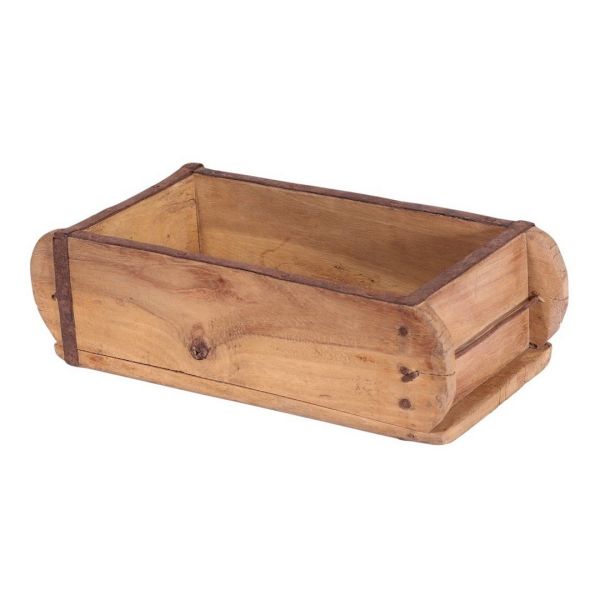 Single Brick Mold Planter - Reclaimed Wooden - L14 x W31 x H9 cm