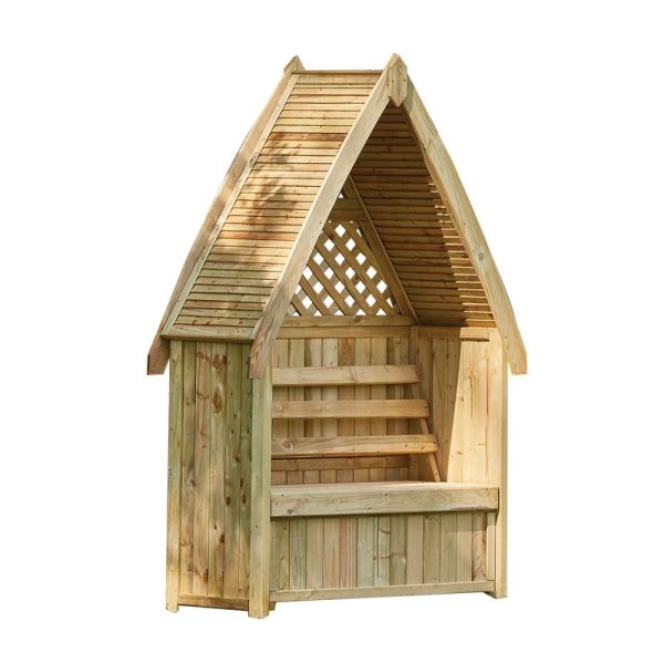 Carsington Storage Arbour - Timber - L5.5 x W12.7 x H21.5 cm - Natural