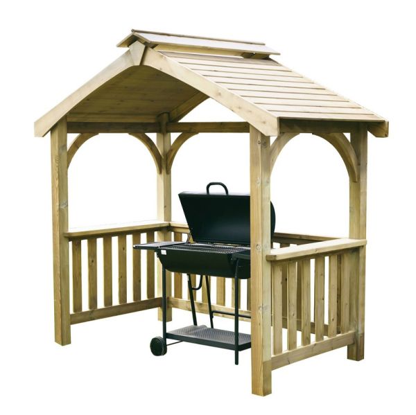 Appleton Barbecue Shelter - Timber - L20 x W23.66 x H12.47 cm - Natural