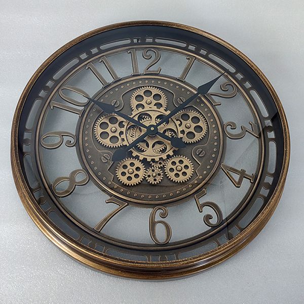 Round Gear Clock - L7 x W55 x H55 cm