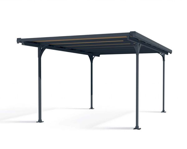 Carport Verona 5000 - Polycarbonate - L504 x W299 x H217 cm - Grey