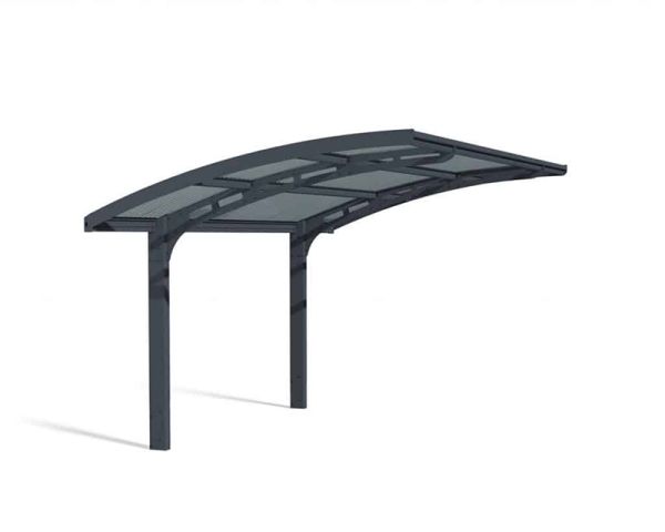 Carport Arizona Wave Single 5000 Single - Polycarbonate - L495 x W289 x H273.5 cm - Grey