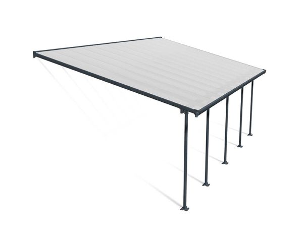 Patio Cover Feria 4M Deep 4X7.87 Clear - Polycarbonate - L787 x W385 x H305 - Grey