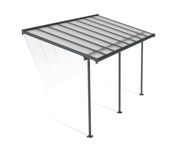 Patio Cover Sierra 2.3X4.6 Clear - Polycarbonate - L447.5 x W224 x H300 - Grey