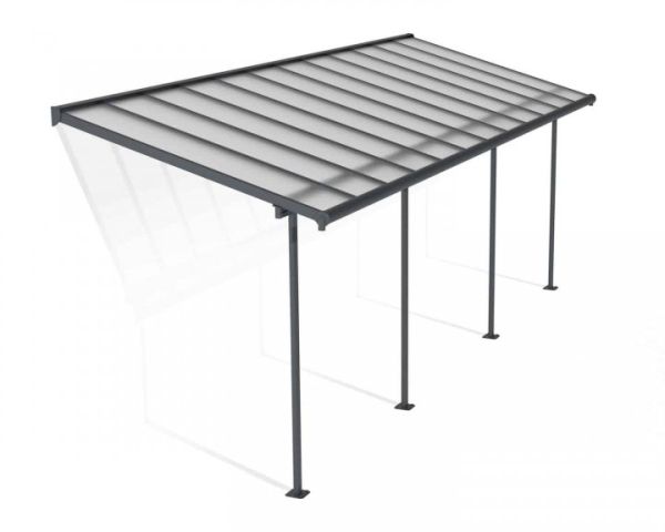 Patio Cover Sierra 2.3X6.9 Clear - Polycarbonate - L670.5 x W224 x H300 - Grey