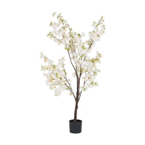 Faux Cherry Blossom Plant 4.6ft - Polyethylene Plastic - L50 x W65 x H140 cm - Green
