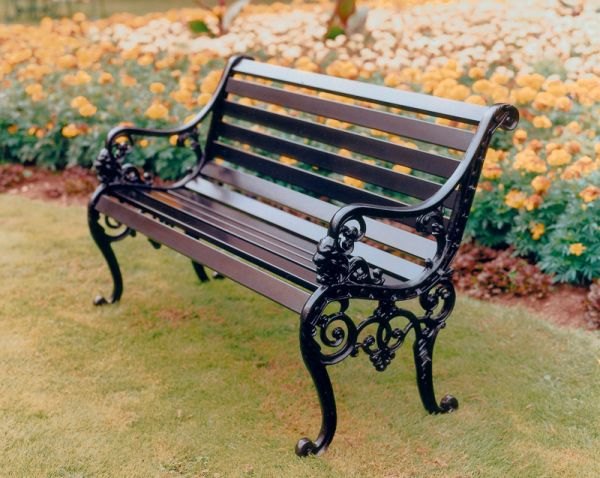 Sandringham Bench British Made, High Quality Cast Aluminium Garden Furniture - Wide Choice of Colours and Finishes Available