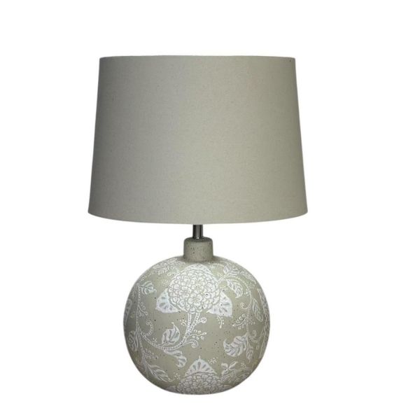 Lamp and Shade - Ceramic - L25 x W25 x H39 cm