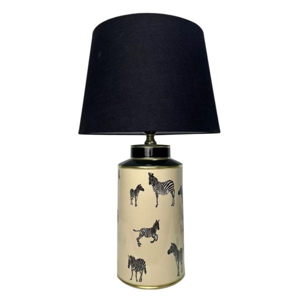 Lamp and Shade - Ceramic - L16 x W16 x H40 cm