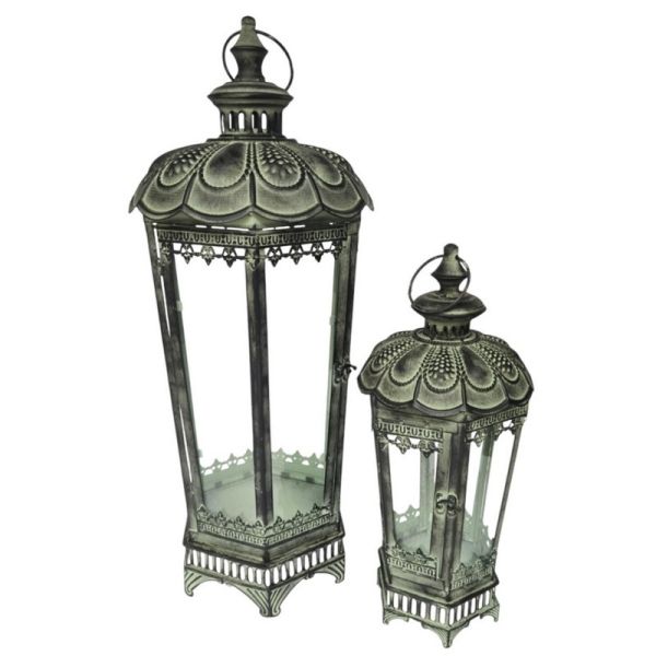 Garden Lanterns (Set of 2) - Metal