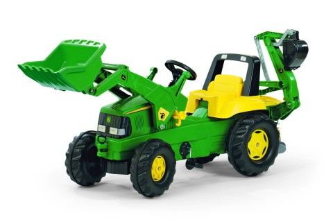 Rolly Junior John Deere Tractor with Frontloader and Excavator