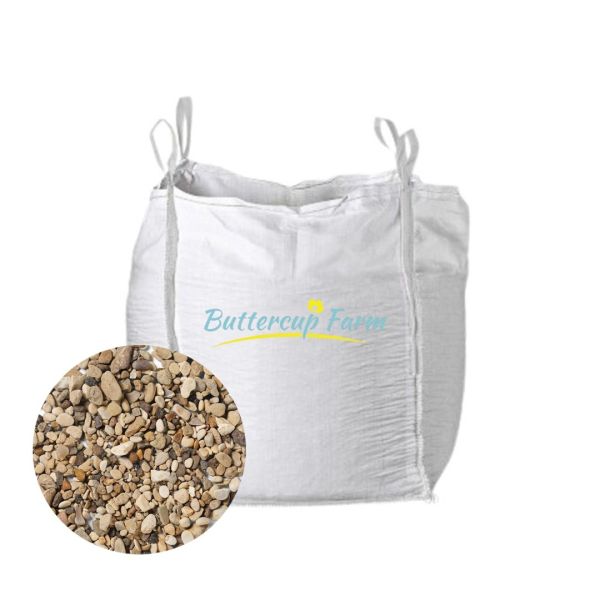 8-12mm - Amber/Gold Stone Chippings - Premium Aggregate Bulk Bag - 850 kilos