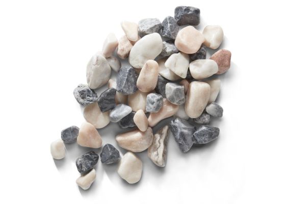 Frozen Pink Bulk Bag 850 kg - 20-40 mm Pink/White/Grey Premium Pebbles - L10 x W10 x H8 cm