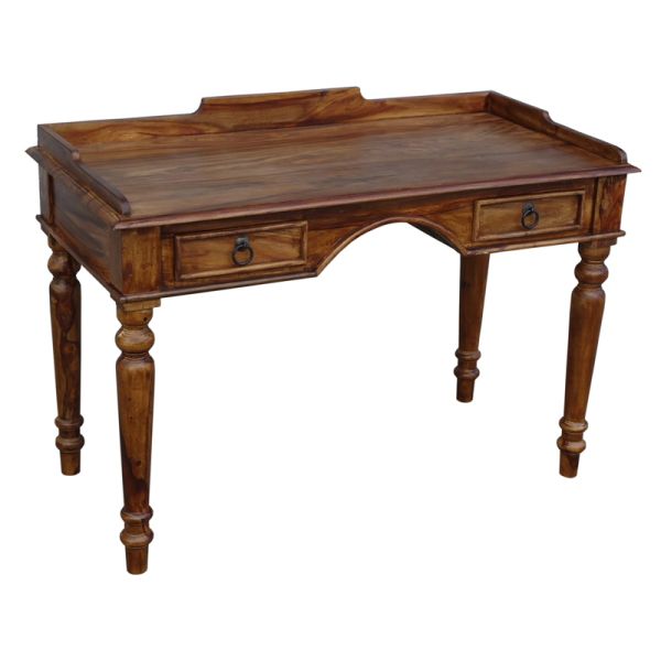 Ganga Andros Computer / Writing Desk - Sheesham Wood - L60 x W120 x H76 cm - Honey Dark Finish