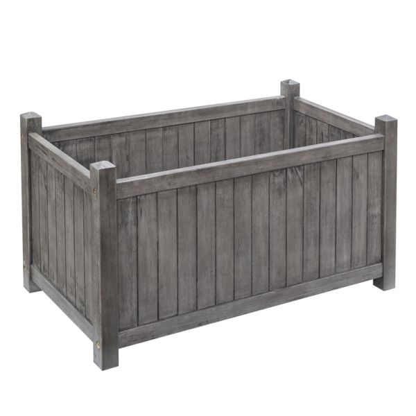 Alderley Grey Rectangular Planter - L48.5 x W41.5 x H80 cm