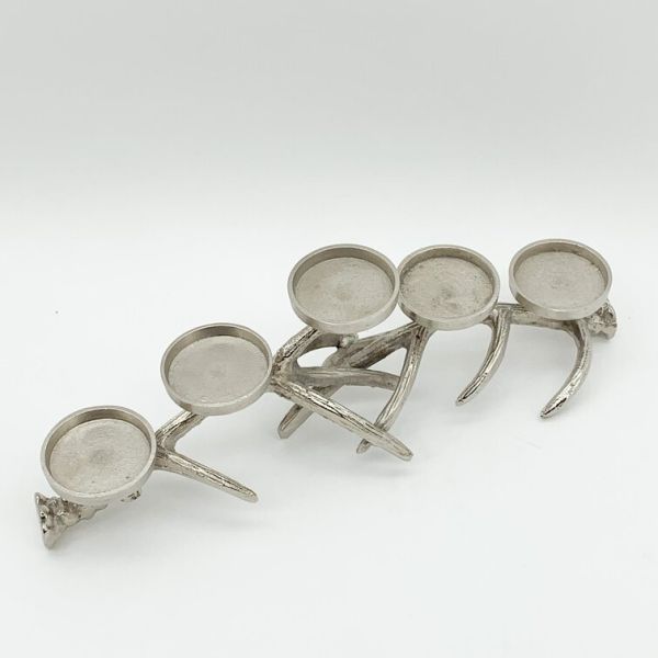 Set of 5 Tea Light Holder - L8 x W15 x H58 cm