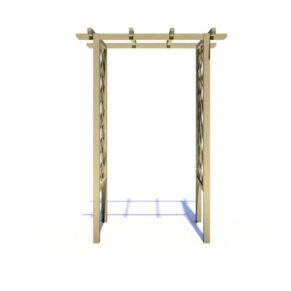 Arch Trellis Pergola 4 x 3 Feet Pressure Treated Wooden Arches - L103 x W133 x H242.6 cm
