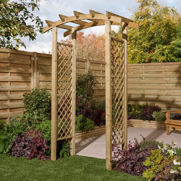 Charlbury Arch - Timber - L72 x W134 x H219 cm - Natural Finish