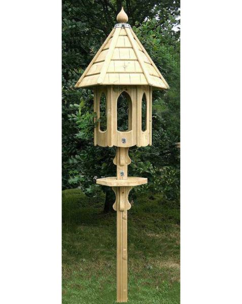 Southwold Natural Bird Table - Pressure Treated Pine - H225 cm