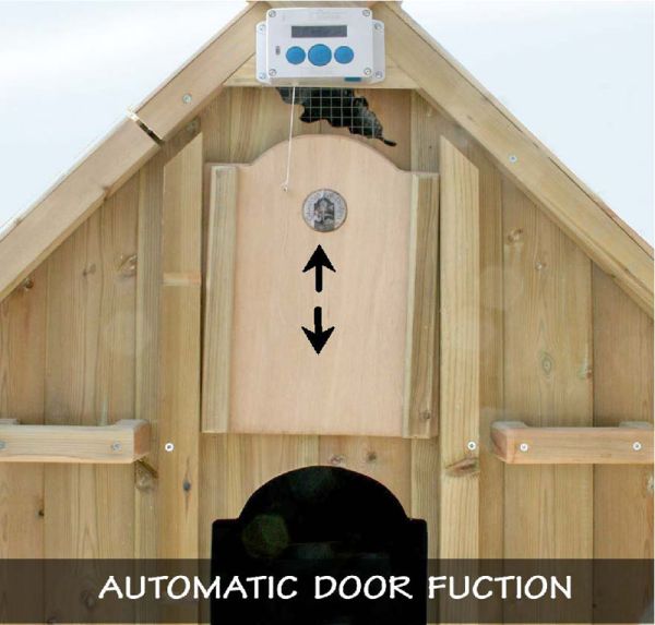 Optional Automatic Door Opener for Aldeburgh Chicken Coop