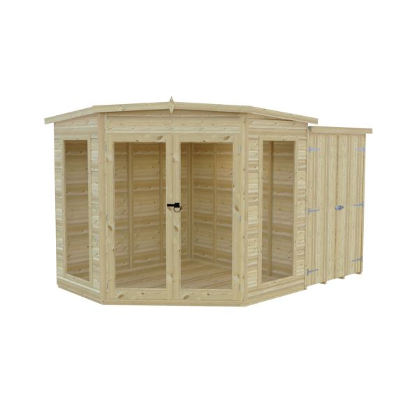 Barclay 7 x 11 Feet with Side Shed - L119 x W205 x H190.3 cm