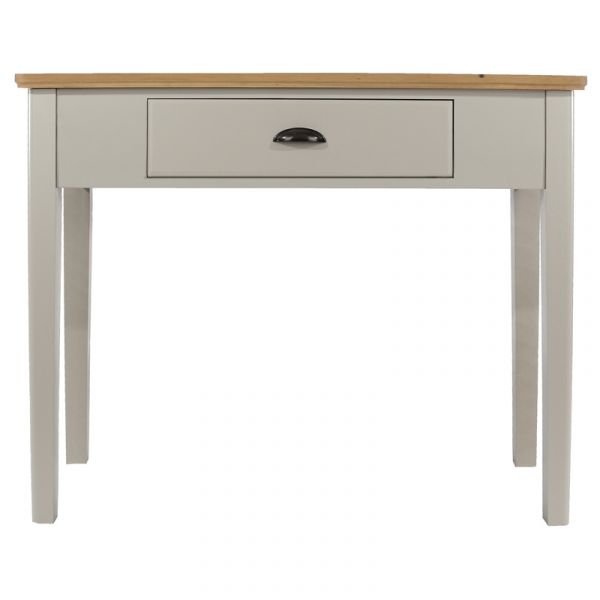 Highland Home BB Assembled Oak Veneer & Grey Painted Console Dressing Table