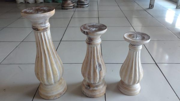 Pillar Design Candle Holder - L8 x W8 x H35 cm