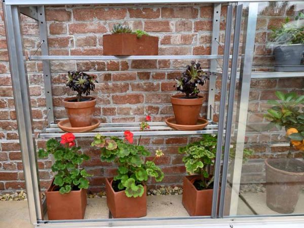 Westminster Half 5 Feet Small Greenhouse Aluminium Glass L151