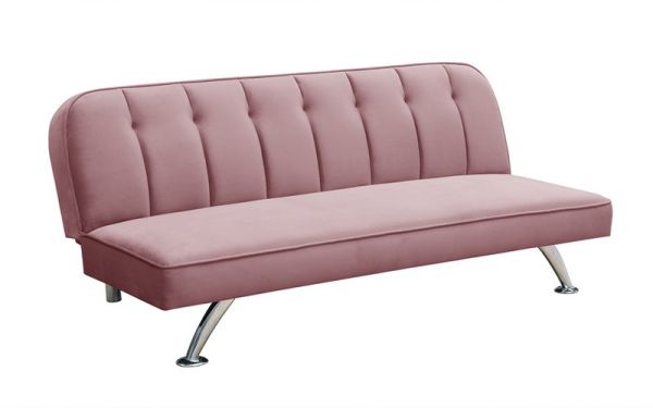 Brighton Sofa Bed - Velvet - L85 x W180 x H76 cm - Pink