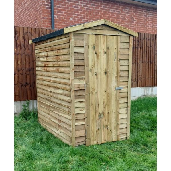 6 x 4 Feet Budget Garden Shed - Timber - L122 x W180 x H210 cm