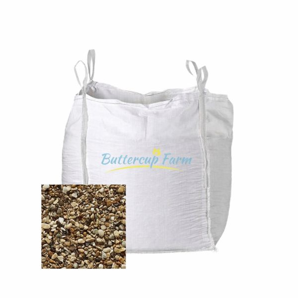Chippings - Amber/Gold Stone - 8-12mm - Premium Aggregate Bulk Bag - 850 kilos