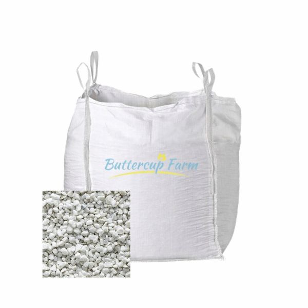 White Spar Chippings - 10-20mm - Premium Aggregate Bulk Bag - 850 kilos
