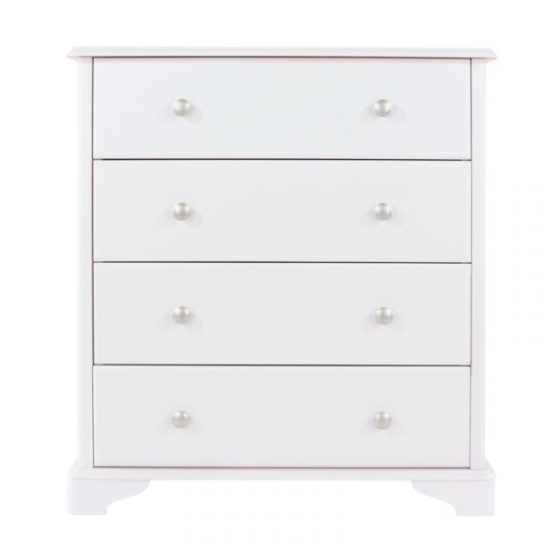 Highland Home CB Assembled White Painted 4 Drawer Chest