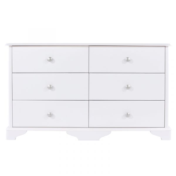 Highland Home CB Assembled White Painted 3+3 Drawer Chest