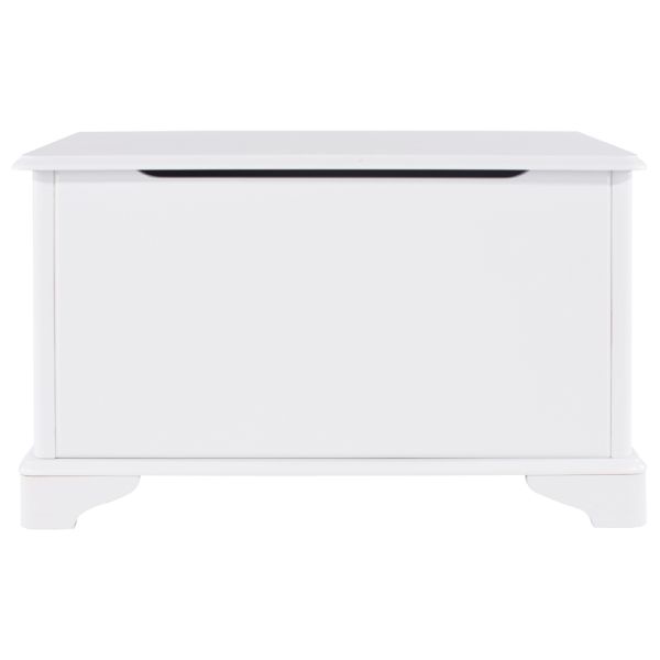 Highland Home CB Assembled White Painted Storage Trunk