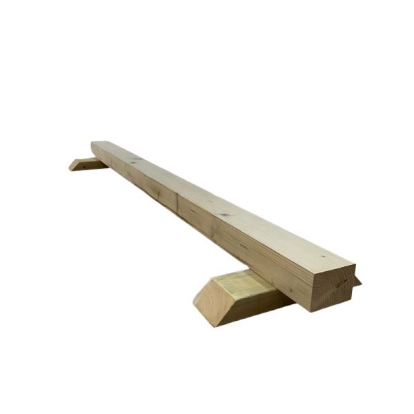 Children's Straight Balance Beam Walking Bar - Pressure Treated Wood - L180 x W30 x H12 cm