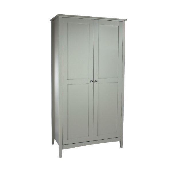 2 Door Wardrobe - MDF - 94.5 x 52 x 182 cm - Grey