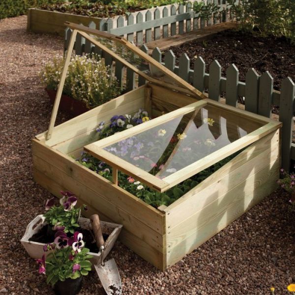 Timber Coldframe - L81 x W102 x H38 cm