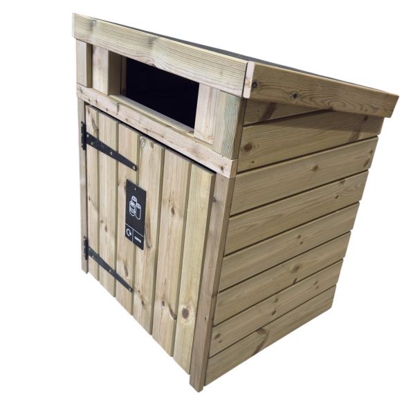 Single Commercial Bin Store for Outdoor Use - L77 x W65 x H93 cm - Fully Assembled