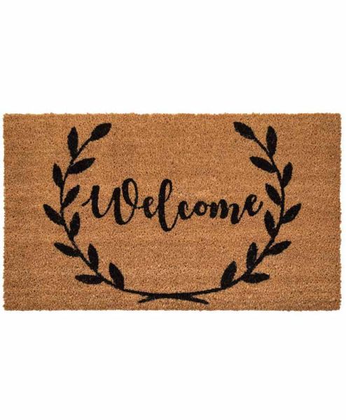 Door Mat - Bristle Fibre/Rubber - L45 x W75 cm