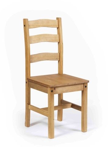 Pair of Chairs Cotswold Corona Waxed Solid Pine Chairs