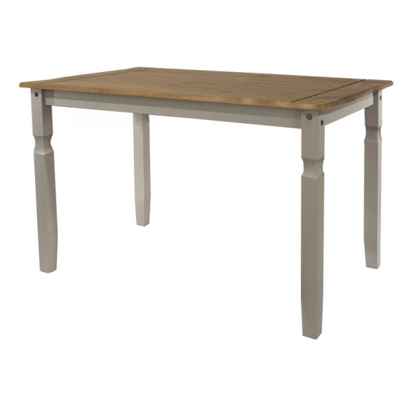 Corona Grey Washed Effect Pine Rectangular Dining Table