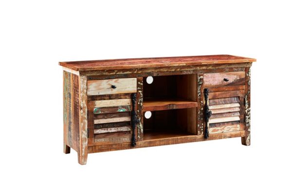 Coastal Large TV Media Credenza - Wood - L40 x W150 x H70 cm