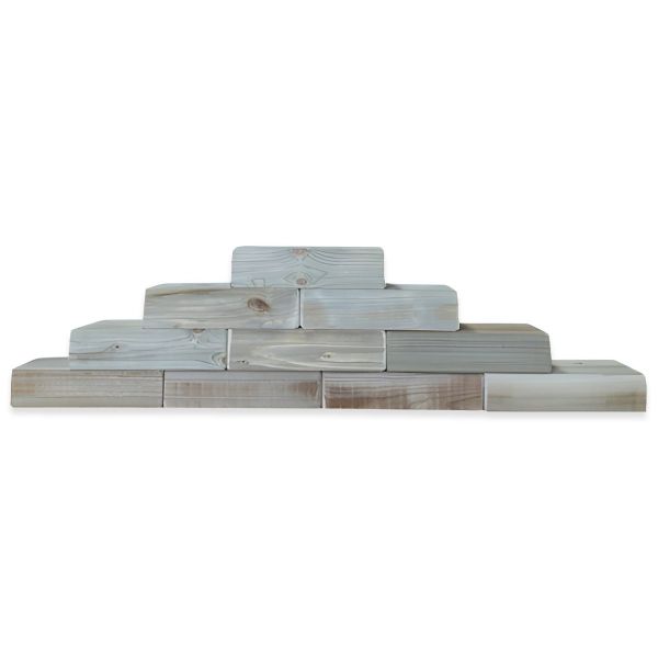 120x Medium Regal Play Brick Blocks for Indoor and Outdoor Use - L19.5 x W9.5 x H4.5 cm