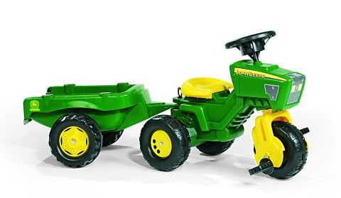 John Deere Trio Trac with Electronic Steering Wheel & Trailer