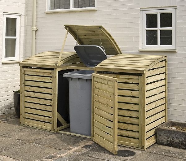 Triple Bin Store - L82 x W230 x H130 cm