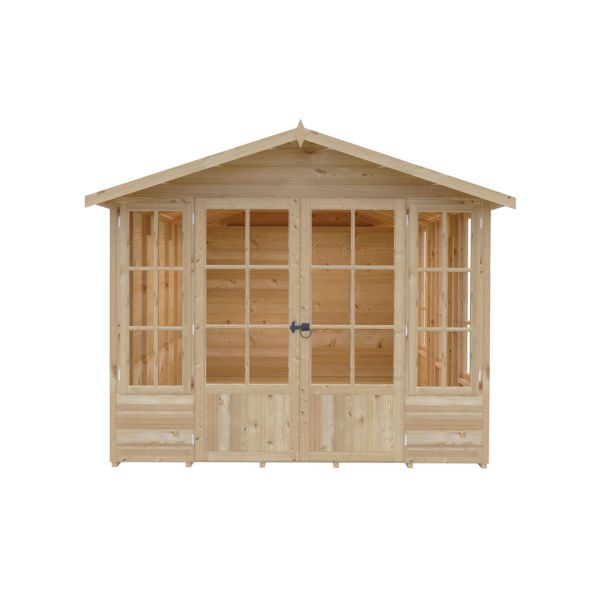 Delmora 8 x 16 Shiplap Summerhouse - Wood - L2456 x W4776 x H2174 mm