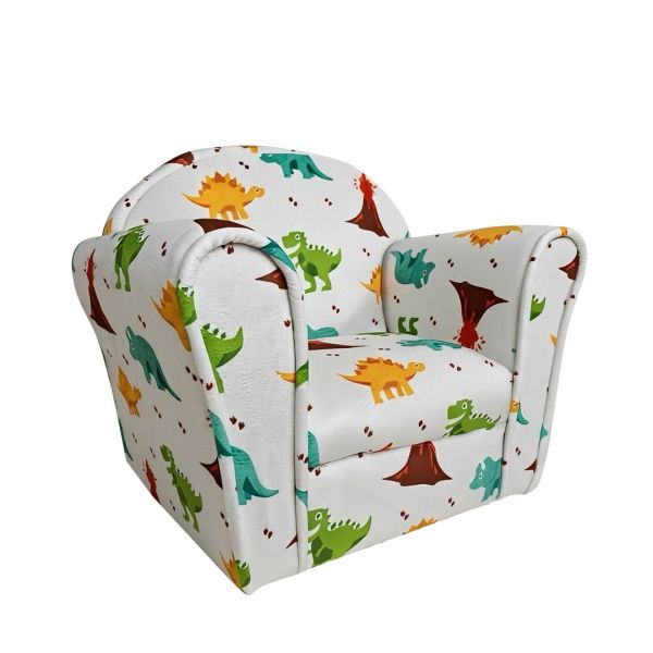 Kids Mini Chair Dino - Boucle- L37 x W53 x H45 cm - White